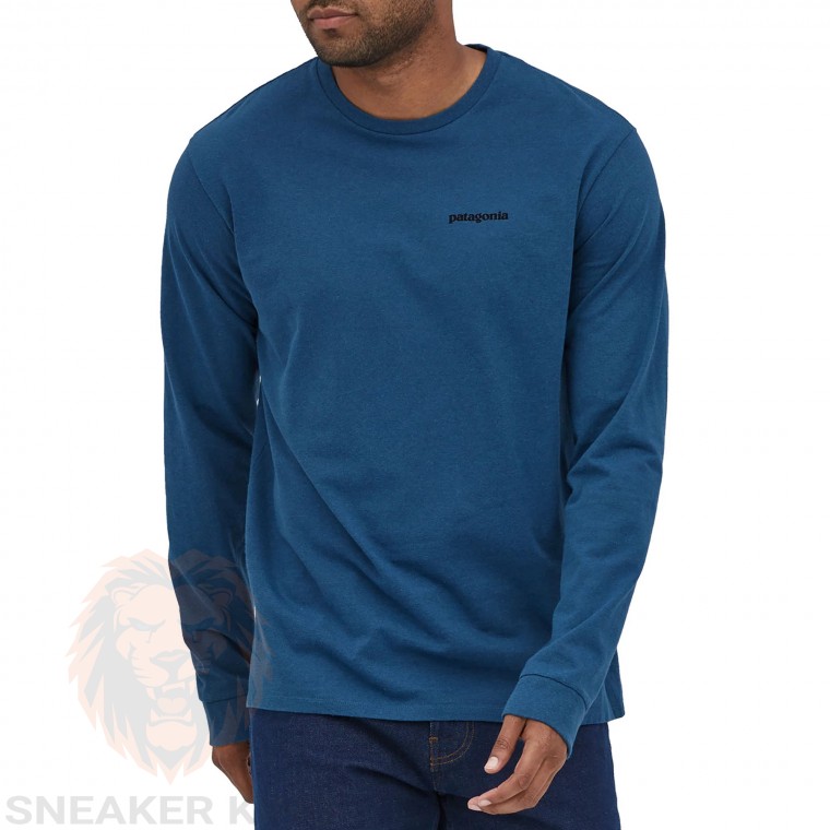 Лонгслів Patagonia logo ridge long tee 38518 FA22